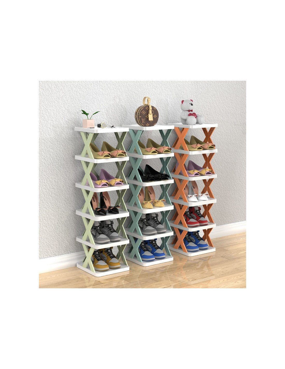 Estante Organizador de Sapatos Multicolor