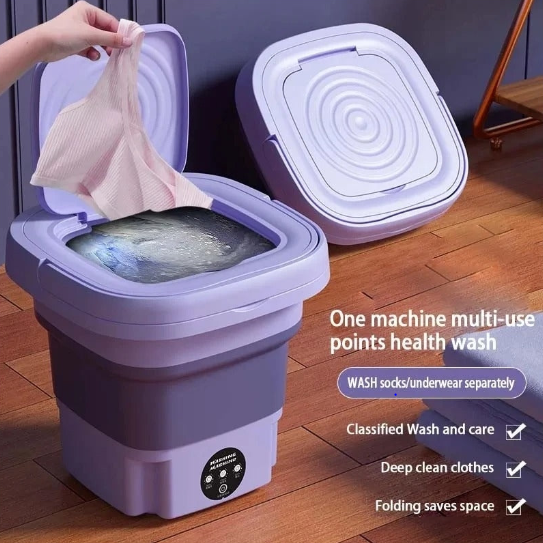 Máquina de Lavar Roupa Portátil Dobrável