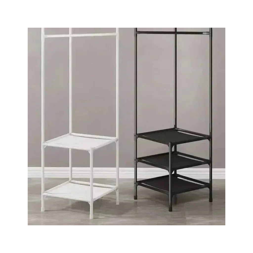 Organizador de Canto para Roupa com Prateleiras