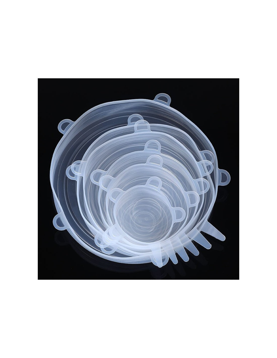 Tampas Elásticas de Silicone (6 Peças)