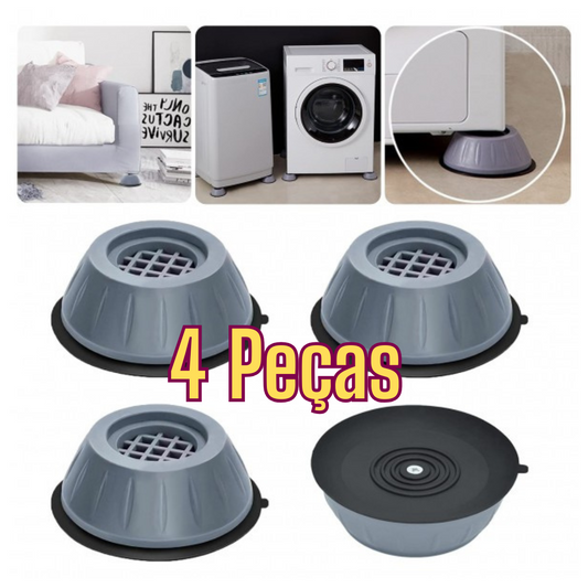 Conjunto de Pés Anti Vibração para Máquinas 4Pcs