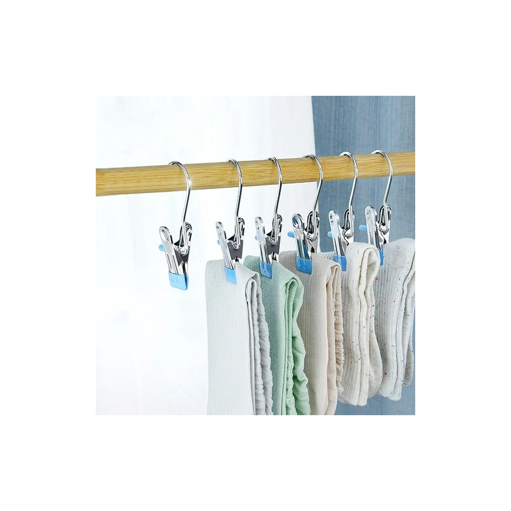 Conjunto de Ganchos com Mola para Cabide - 6un