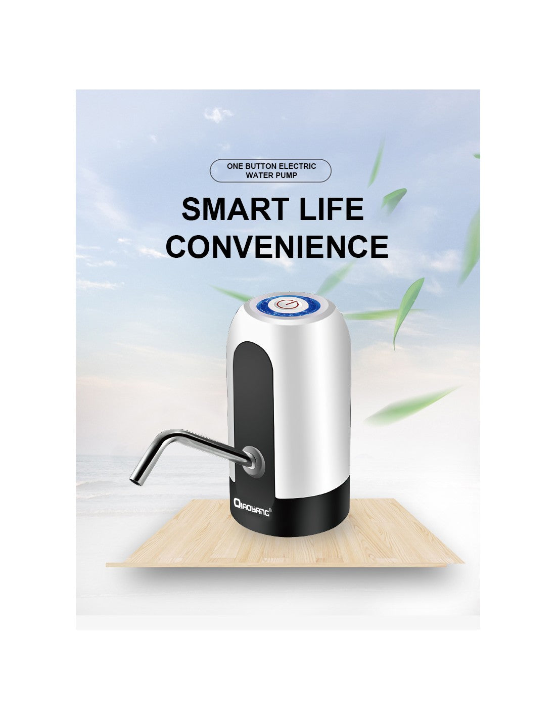 Dispensador de Água Elétrica Recarregável QA-S50