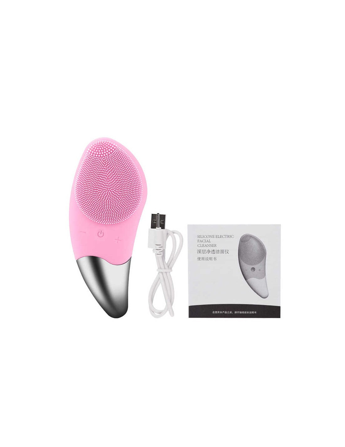Escova Facial de Limpeza Sónica com Carregamento USB