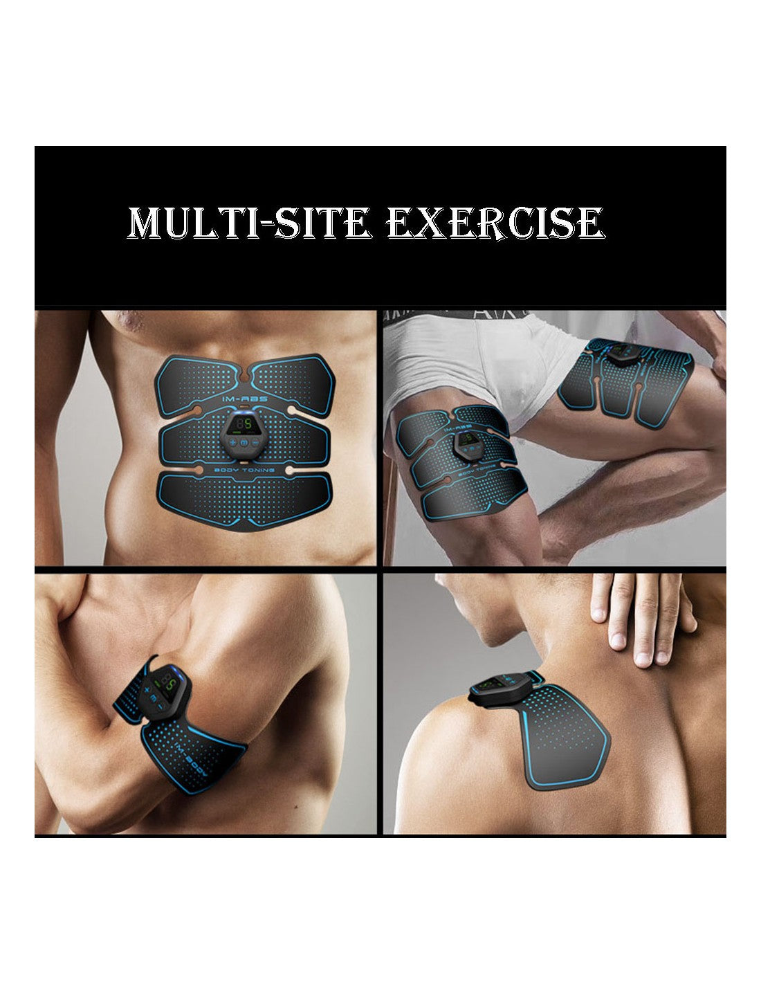 Kit de Tonificação Muscular EMS para Abdominais e Braços