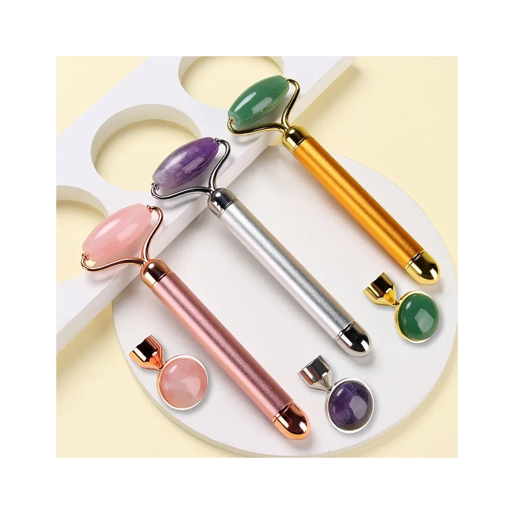 Rolo de Massagem Facial jADE com Vibração